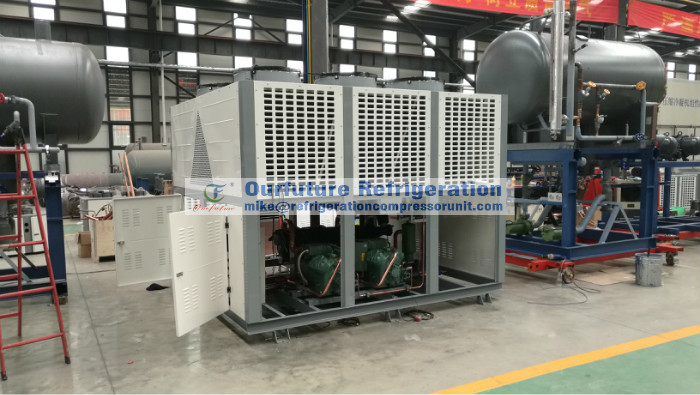 Air Cooled Condensing Unit With Piston Type R404a Compressor For Small Cold Store