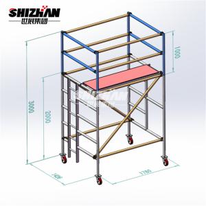 Quality OEM Catwalk Aluminium Mobile Scaffoldtower Cold Galvanization wholesale