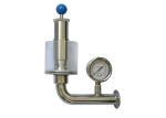 Adjustable Automatic Hygienic Pressure Relief Valve Union Exhaust Pressure Valve