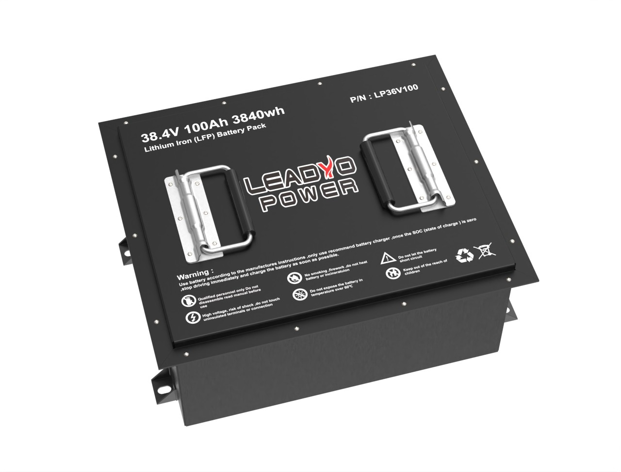 Golf Cart Lithium Batteries 36V 100Ah 38.4V Battery