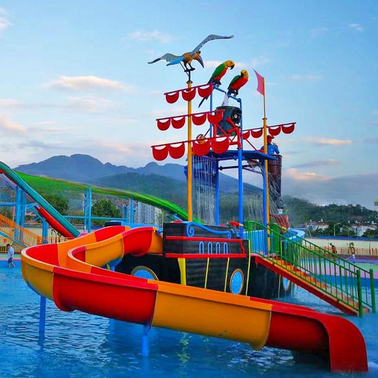 Manufacture Fiberglass Water Park Equipment Children Water Playground