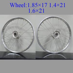 Quality 16 Inch Spoked Motorcycle Wheels High Precision Sliver Coated Multi - Color wholesale