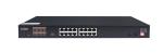 Electric PoE Switch With 16x10/100/1000 Base - TX + 2 X Gigabit SFP