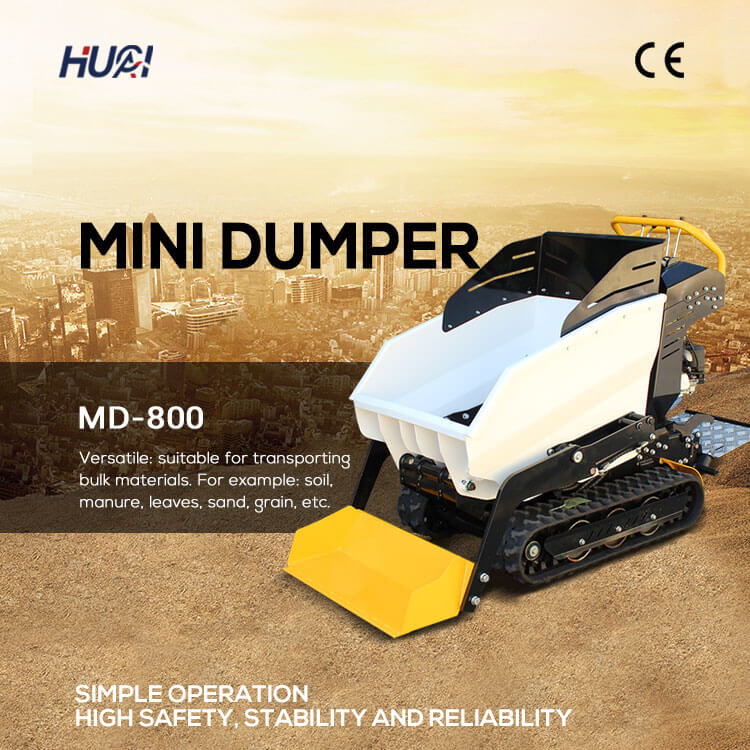 500kg Mini Crawler Transporter Multifunctional Mini Track Dumper with YANMAR Engine