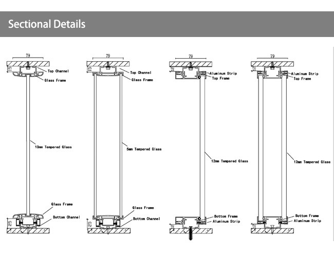 Fast Delivery Indoor Partition Wall Glazed Elegant Easy Installation Customized Size Color Design