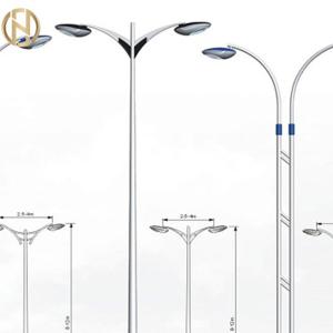 Quality 3mm Q235 Octagonal Decorative Street Light Lamp Pole Multipyramidal wholesale