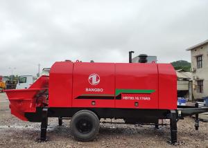Quality BANGBO 80m3/H Mini Concrete Pump Machine , Concrete Pump Mixer Red wholesale