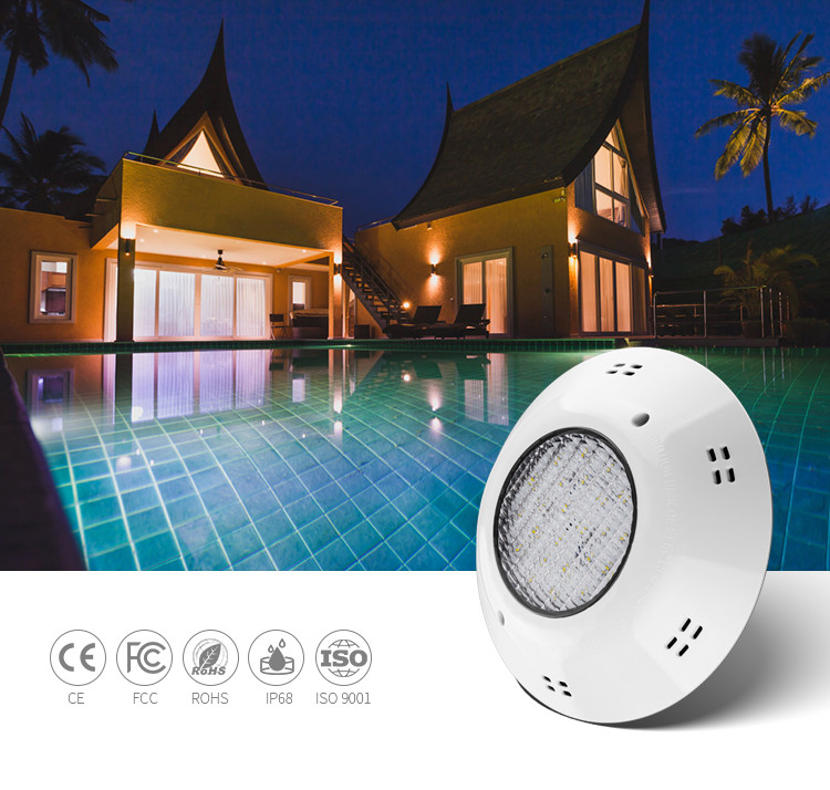 RGB Switch IP68 25W Fiberglass Pool Lights 1200LM Rgb Swimming Pool Lights