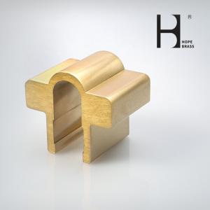 Quality SGS Golden Brass Sanitary Ware , Wear Resistant Extruded Brass Profiles wholesale