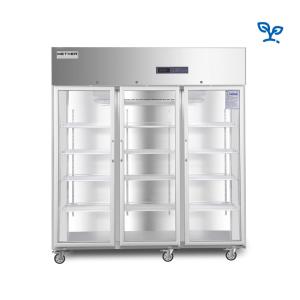 Quality Heating Glass Doors Stainless Steel 304 Pharmacy Medical Refrigerator Used In Hospital Lab wholesale