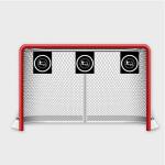 PVC Material Hockey Net Shooting Targets 30cm Metal Hockey Targets