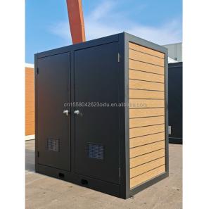 Quality Wall 50/75/100mm Wave Sandwich Panel 20ft or 40ft Luxury Portable Shower Cabin for House or Apartment Bathroom Restroom wholesale