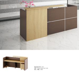 Quality office 2.4m melamine reception desk furniture wholesale