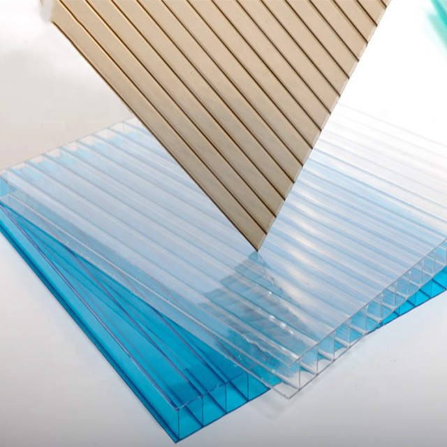 Green Fire Resistant Multiwall Polycarbonate Sheet Panel For 2100*5800mm