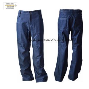 Quality Protective Men's Fire Resistant Trousers Denim Dungaree wholesale