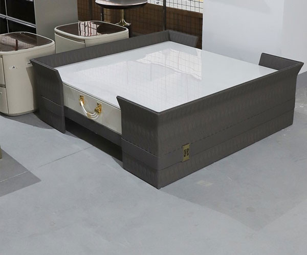 Living Room Luxury Center Coffee Table 140*80*50cm Furniture Square With Drawer