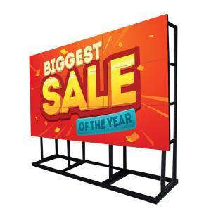Quality 3.5mm Narrow Bezel Monitor Splicing Screen Wall Lcd Display Advertising Player 3x3 wholesale