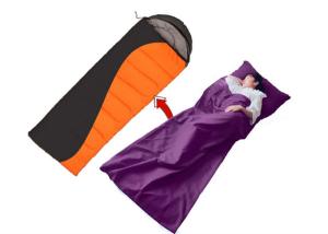 Quality Polyester Sleeping Bag Liner , Single Person Ultralight Sleeping Bag Inner Sheet wholesale