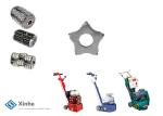 Concrete Scarifier Accessories Drum, Shafts, Washers And 8pt Tct Cutter