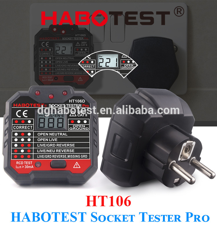 250V Check Plug Socket Tester