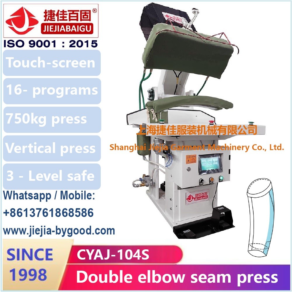 Professional Blazer Suit Double Sleeve Elbow Back Seam Press Machine Steam Press System