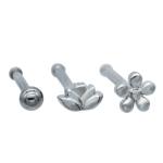 Stainless Steel Gold Nose Piercing Jewellery Nose Pin Set Indian 3pcs Per Set