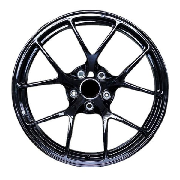 5 split spoke black painted suppliers wheels 18 inch rim racing forged aluminum