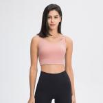 Latest U-Shaped Elastic Women Sports Bra Wide Strap Female Fitness Tank Top With