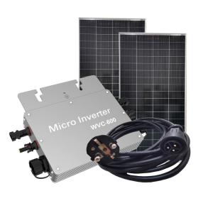 Quality Cable Solar Grid Tie Inverter 700 Watt WIFI Aluminum Alloy Silver wholesale