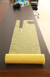 Embossed Waterproof Disposable Adult Aprons Food Processing Single Folded