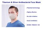 Titanium Silver Metal Fabric Antibacterial KN95 Face Mask