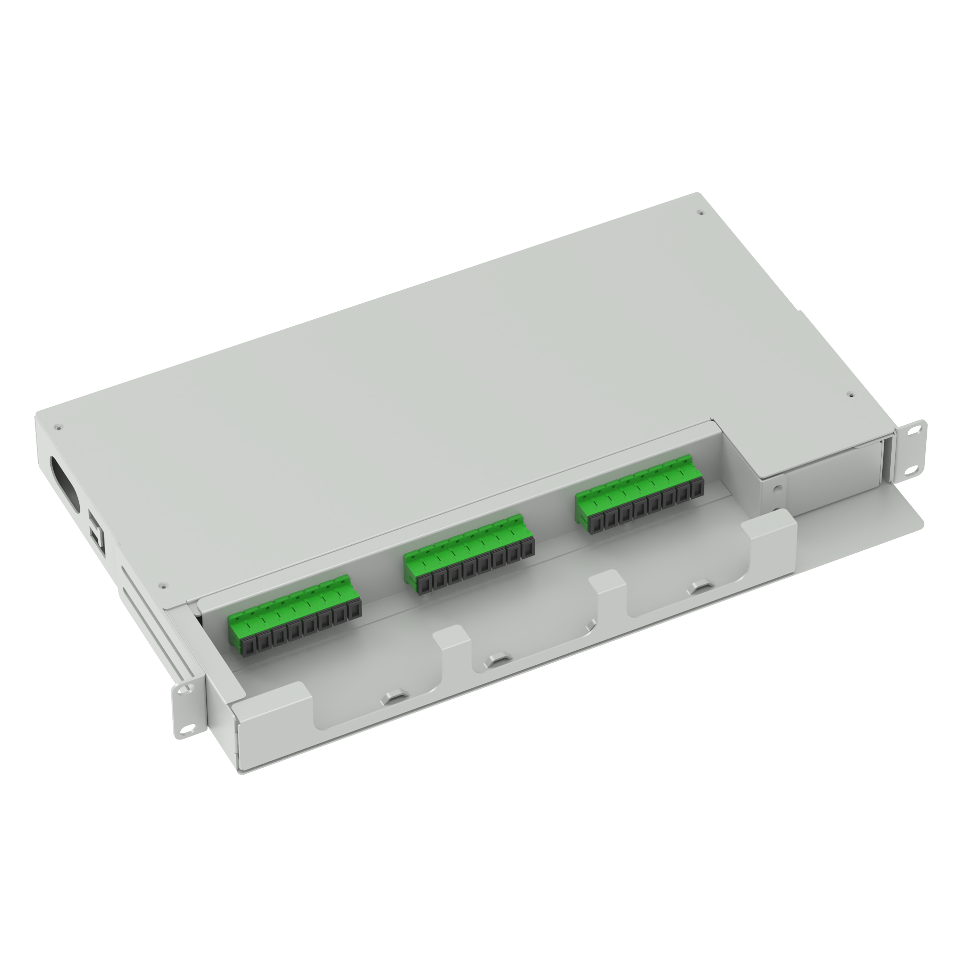 ODN Network 24 Cores APC SC Type 19 Inch Swing Patch Panel Optical Distribution Frame