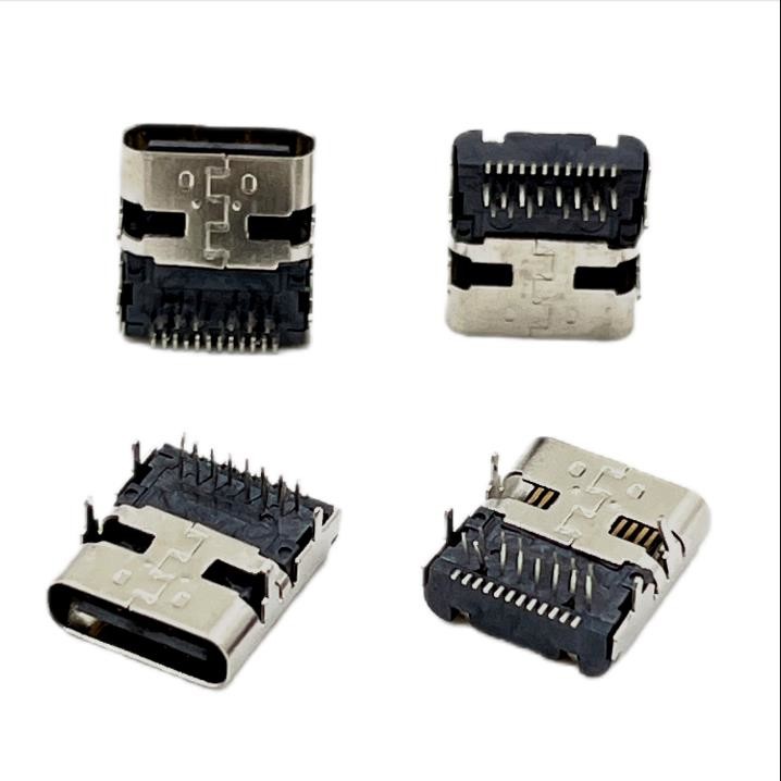 Customized 3.0AMP PCB USB Type C Connectors Female SMD SMT 24 Pin