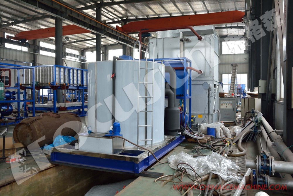 Fresh Water Large Capacity 25 Ton Flake Ice Making Machine with Bitzer Compressor