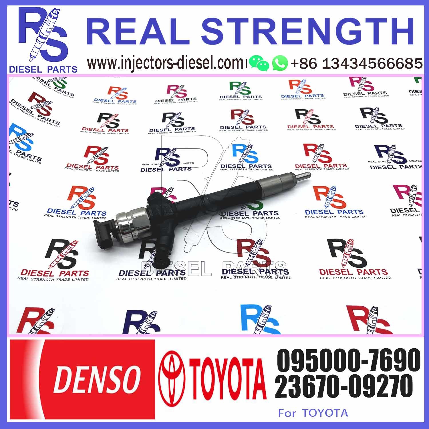 Injector Nozzle 23670-0R050 23670-09270 Injector For Toyota 1AD-FTV 2AD-FTV Common Rail Injector 095000-6680 095000-7690
