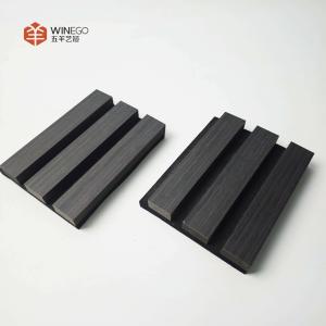 Quality Black Acoustic Wood Slat Panels for Stylish Sound Control in Any Environment wholesale
