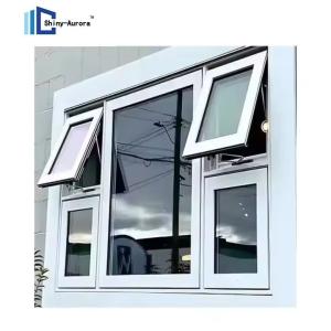 Quality Vertical Opening Top Hung Aluminium Windows , Large Commercial Awning Window wholesale