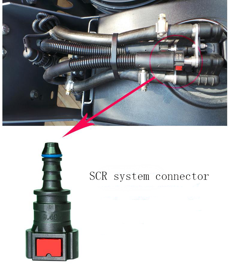 Custom SCR AdBlue Tube Assembly ARLA 32 Urea Injection Hose for Diesel Exhaust SCR Line