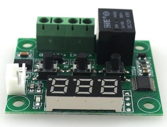 DC 12V heat cool temp thermostat switch temperature controller Miniature thermostat temperature control switch panel