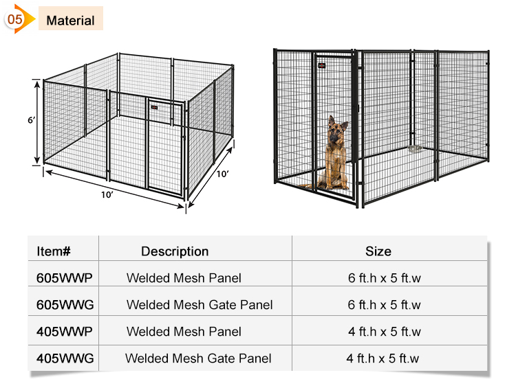 dog kennel, cheap chain link dog kennels,Chain Link Portable Yard Kennel