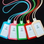 Professional Silicon Card Holder with Lanyard Neck Strap BPA Free