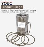 Machinery Repair Shops Hydraulic Oil Slide Ring Kzt 90*4*7.9 For Excavator
