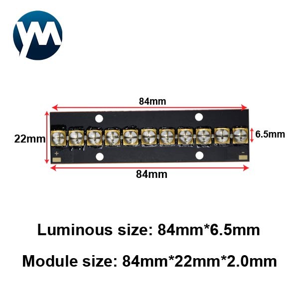 110W Linear Light Source Curing High Power UV LED Module 365nm 385nm 395nm 405nm