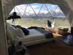 Adventure White PVC Cover 6 Meter Diameter Glamping Dome Tent