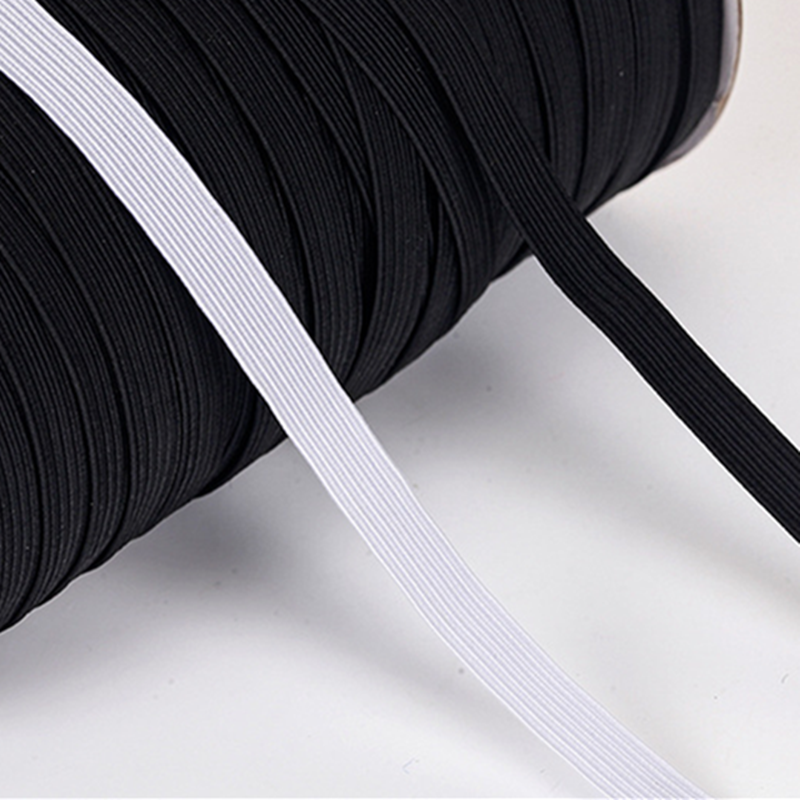 Black & White 3mm/5mm/6mm/1cm/2cm Elastic Cord for Garment Accessories Stretchy Elastic Band