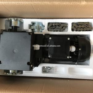 Quality Black Greenhouse Kits Reducer Gear Motor For Ventilation With Glass Cover Material wholesale