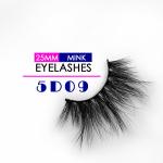 Reusable 5D Mink Eyelashes Cruelty Free Natural Black Color For Makeup