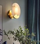 Luxury Alabaster Bedroom Bedside Wall Lamp Creative Staircase Aisle Art
