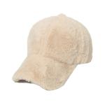 Winter warm rabbit hair baseball cap Outdoor thickened solid color casual plush