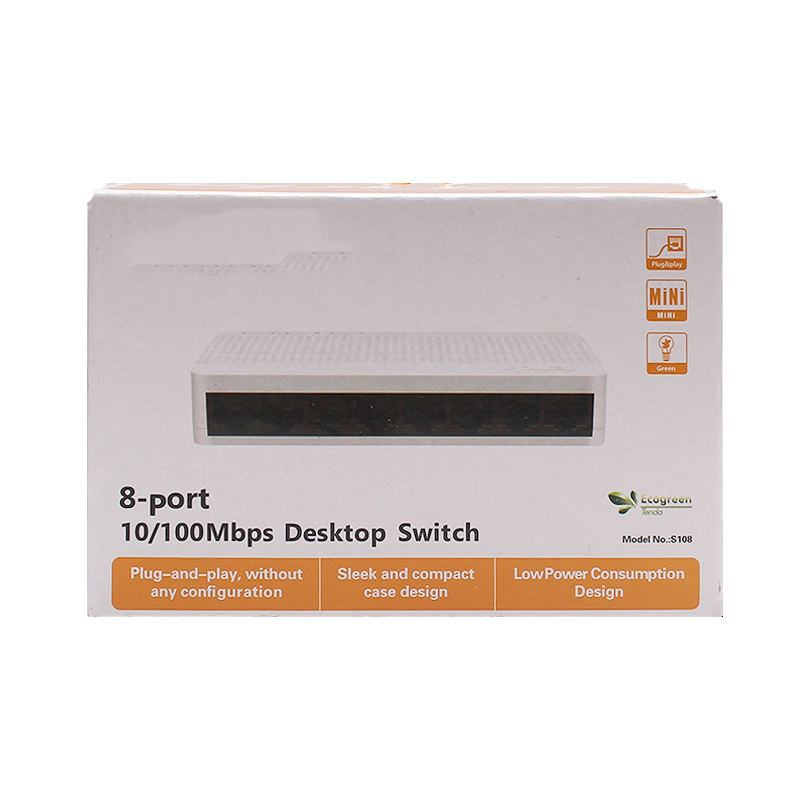 16 Ports Fast Ethernet RJ45 Switcher Full/Half Network Switch LAN Hub with Full-Duplex Communication